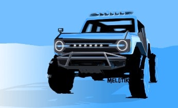 Bronco Raptor Design Sketch
